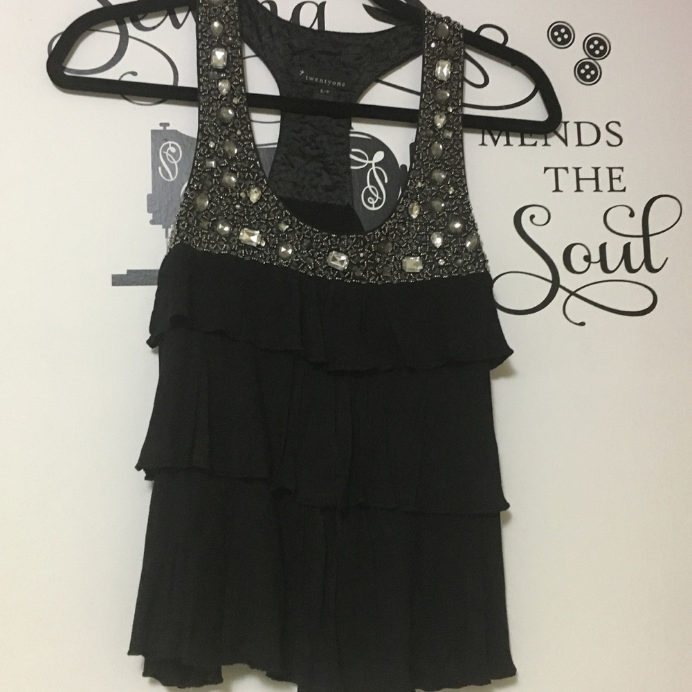 EMBELLISH RACER BACK TANK